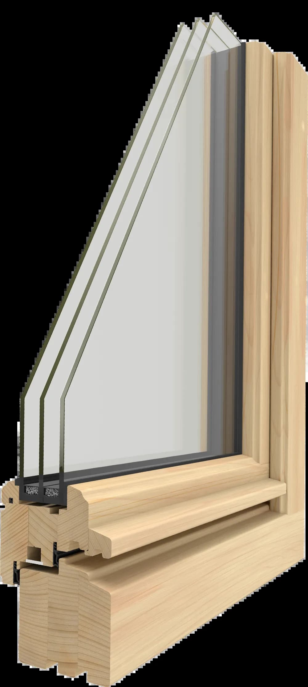 Holz-Fenster mit Wetterschenkel - UNILUX Meisterfenster