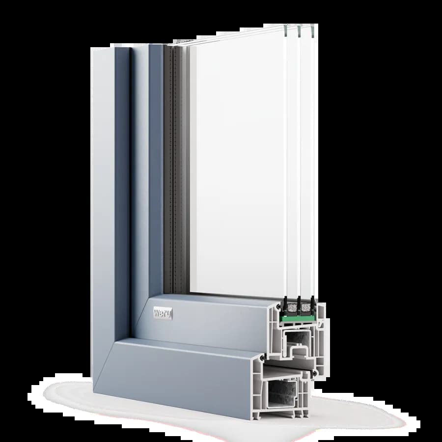 Kunststofffenster WERU CASTELLO Profilschnitt