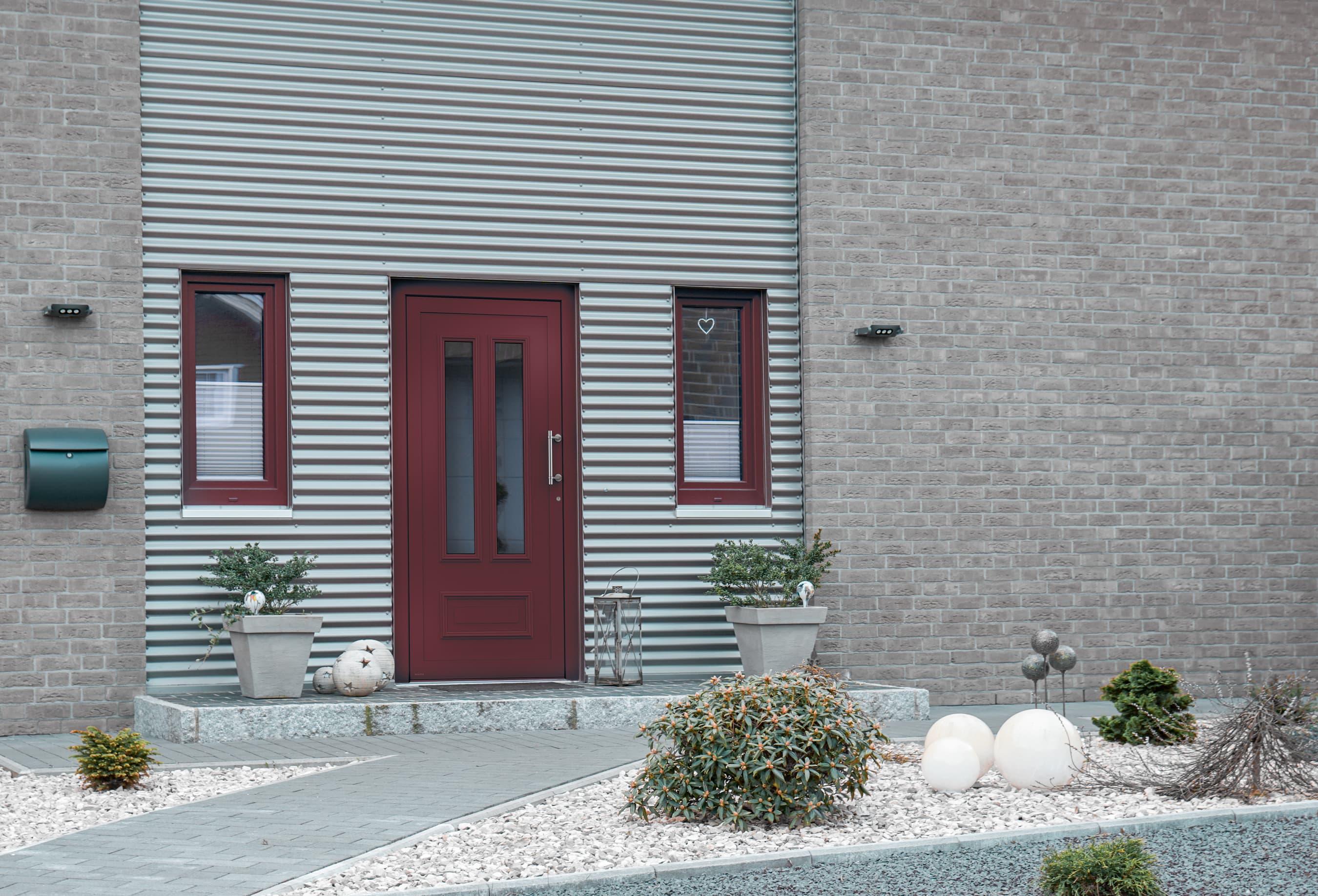 WERU ATRIS Aluminium-Haustür Modell H10315 mit Klarglas