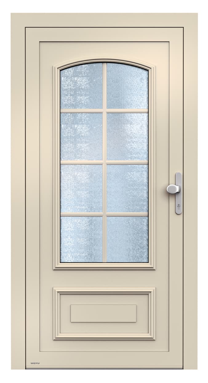 WERU ATRIS Aluminium-Haustür Klassik Modell H10154 in Chinchilla