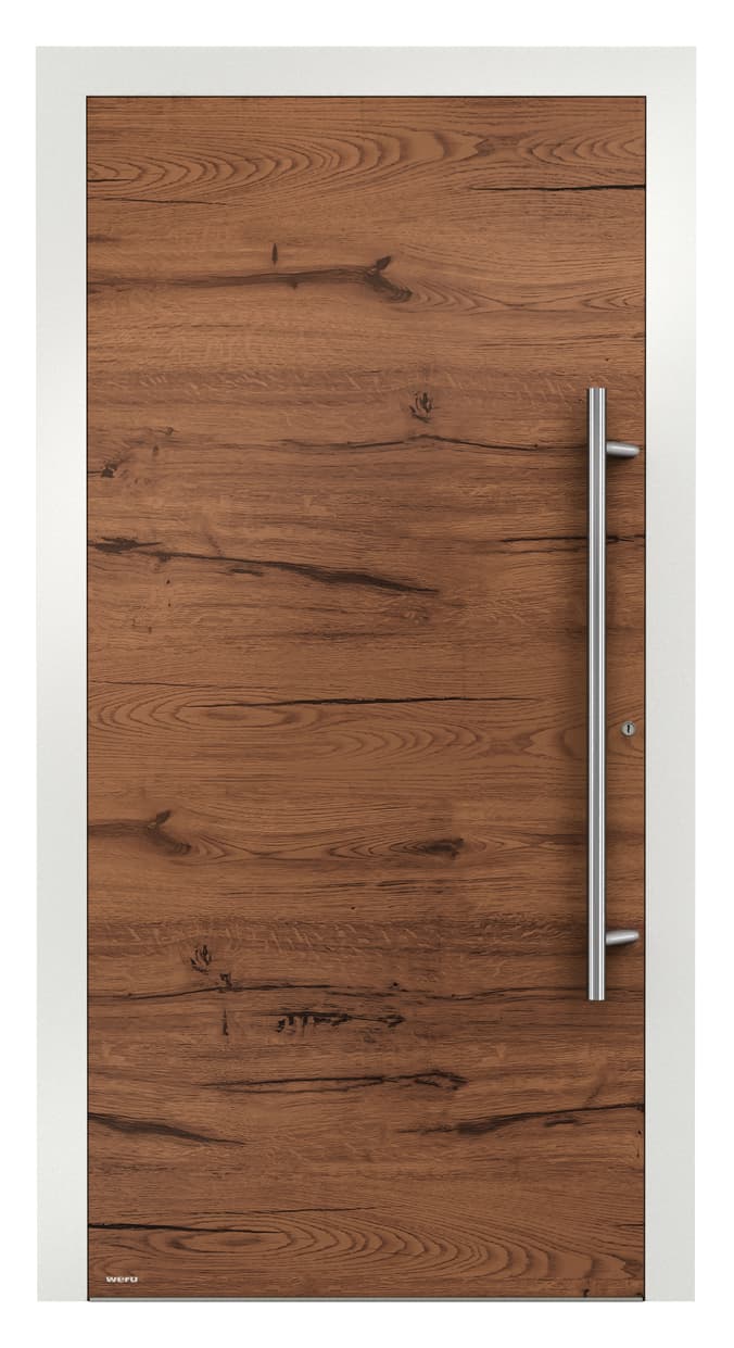 WERU ATRIS Aluminium-Haustür Modern Modell H10206 mit Wildeiche