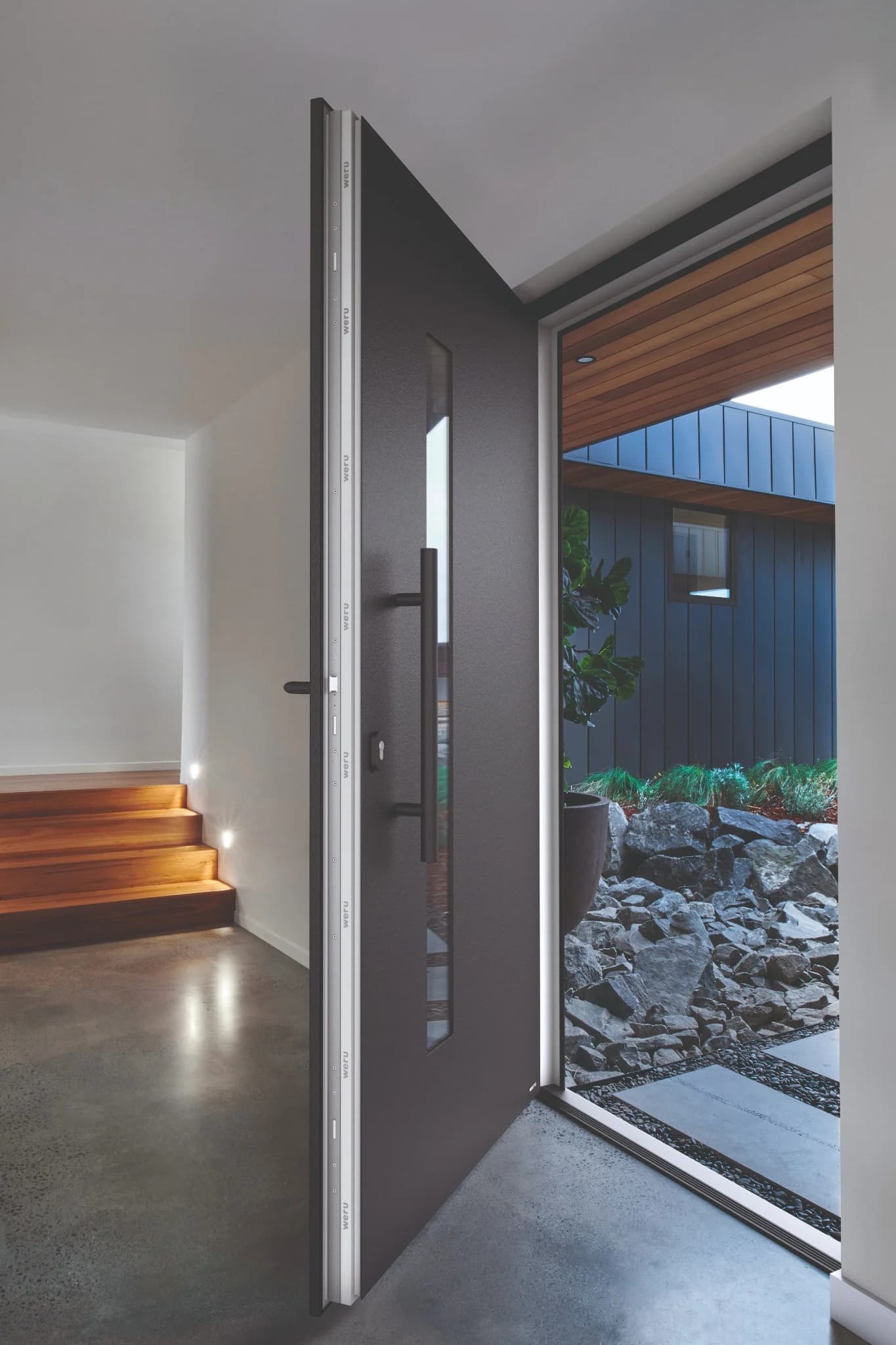 WERU Amenta Kunststoff-Haustür Modell H11156 in Schwarz ultimatt