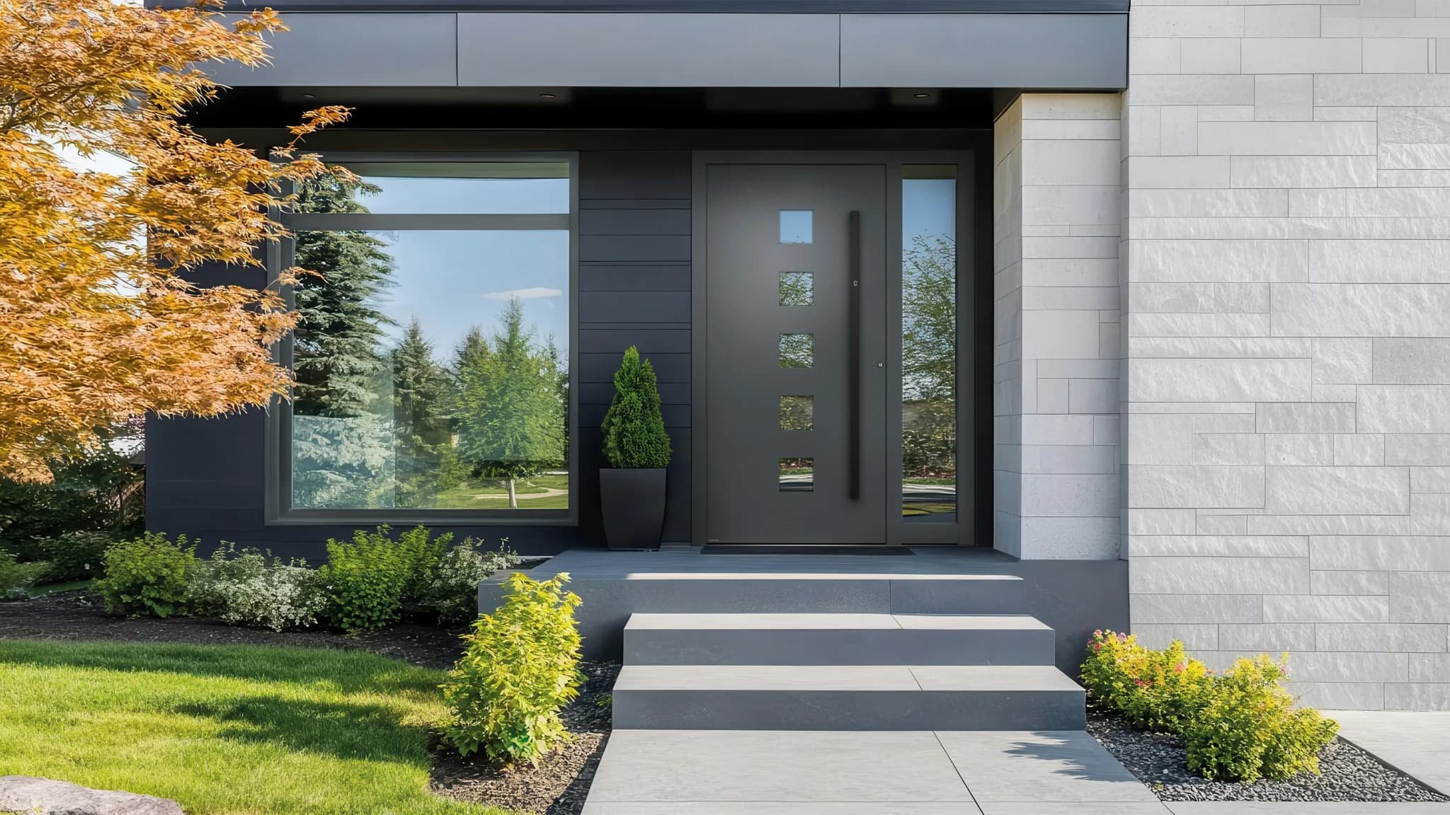Moderne Kunststoff-Haustür von WERU Amenta mit exzellenter Wärmedämmung und Designvielfalt