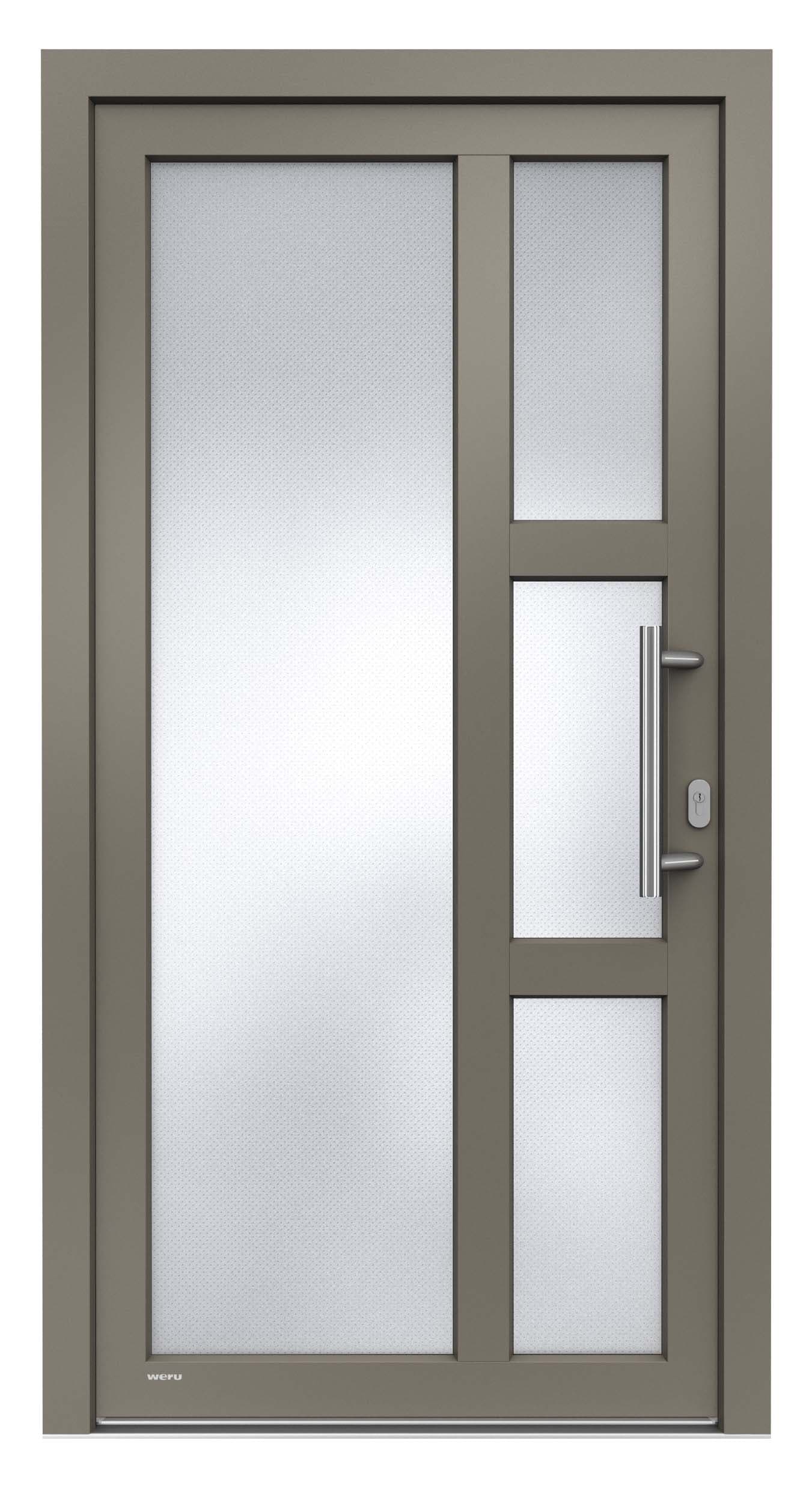 WERU Amenta Kunststoff-Haustür Modell H00216 in Beigegrau