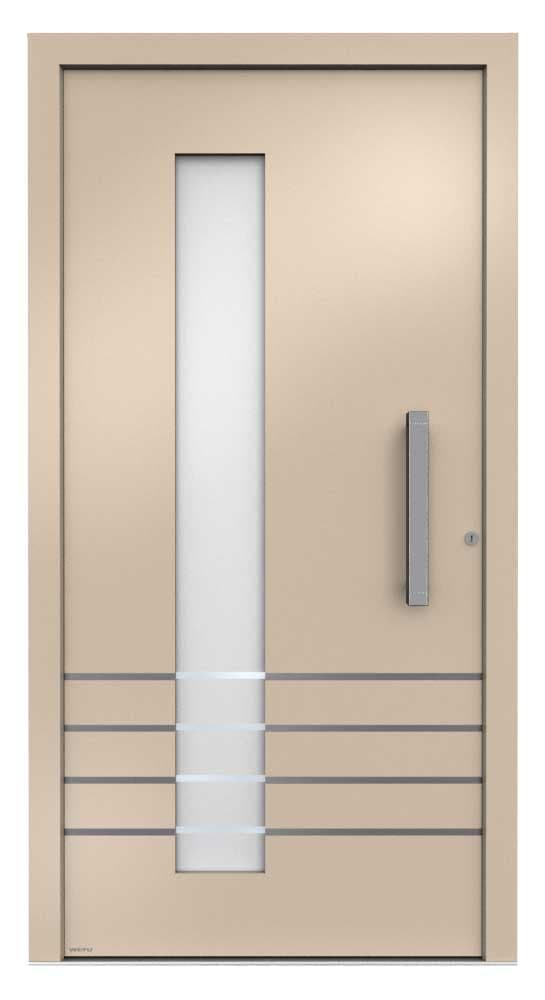 WERU Amenta Kunststoff-Haustür Modell H11023-G in Graubeige