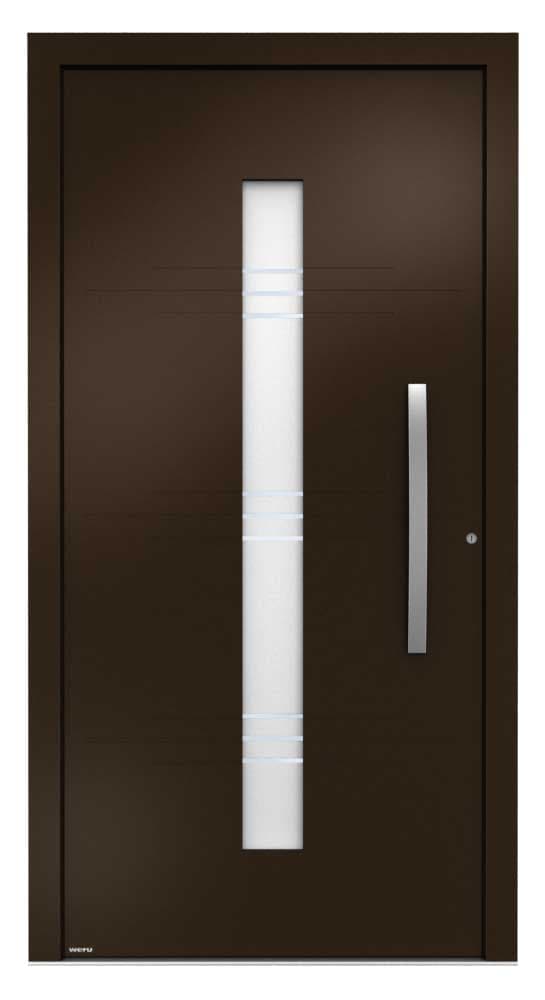 WERU Amenta Kunststoff-Haustür Modell H11154-G in Dunkelbraun
