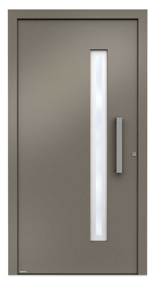 WERU Amenta Kunststoff-Haustür Modell H11156-G in Beigegrau