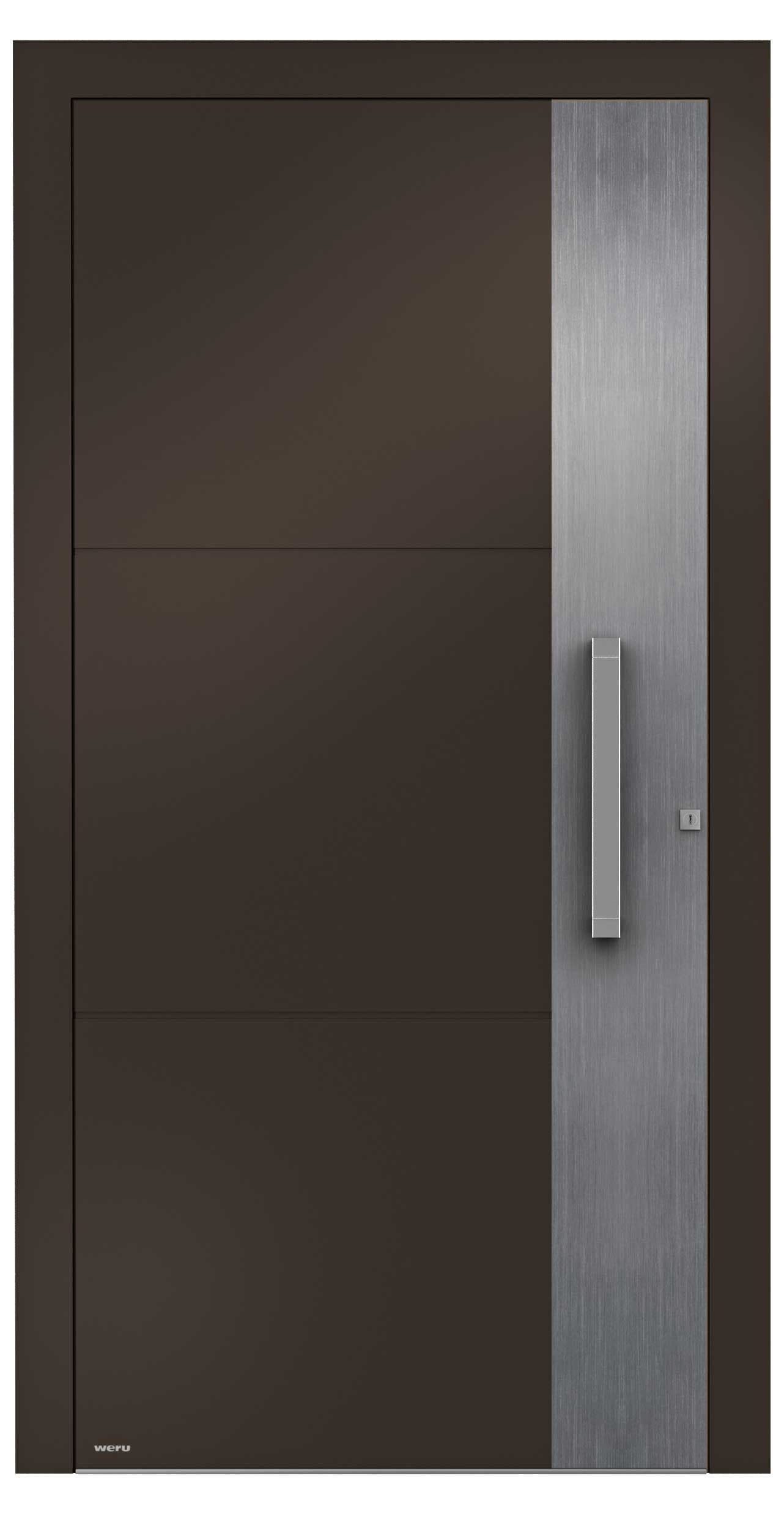 WERU Amenta Kunststoff-Haustür Modell H11169 in Dunkelbraun