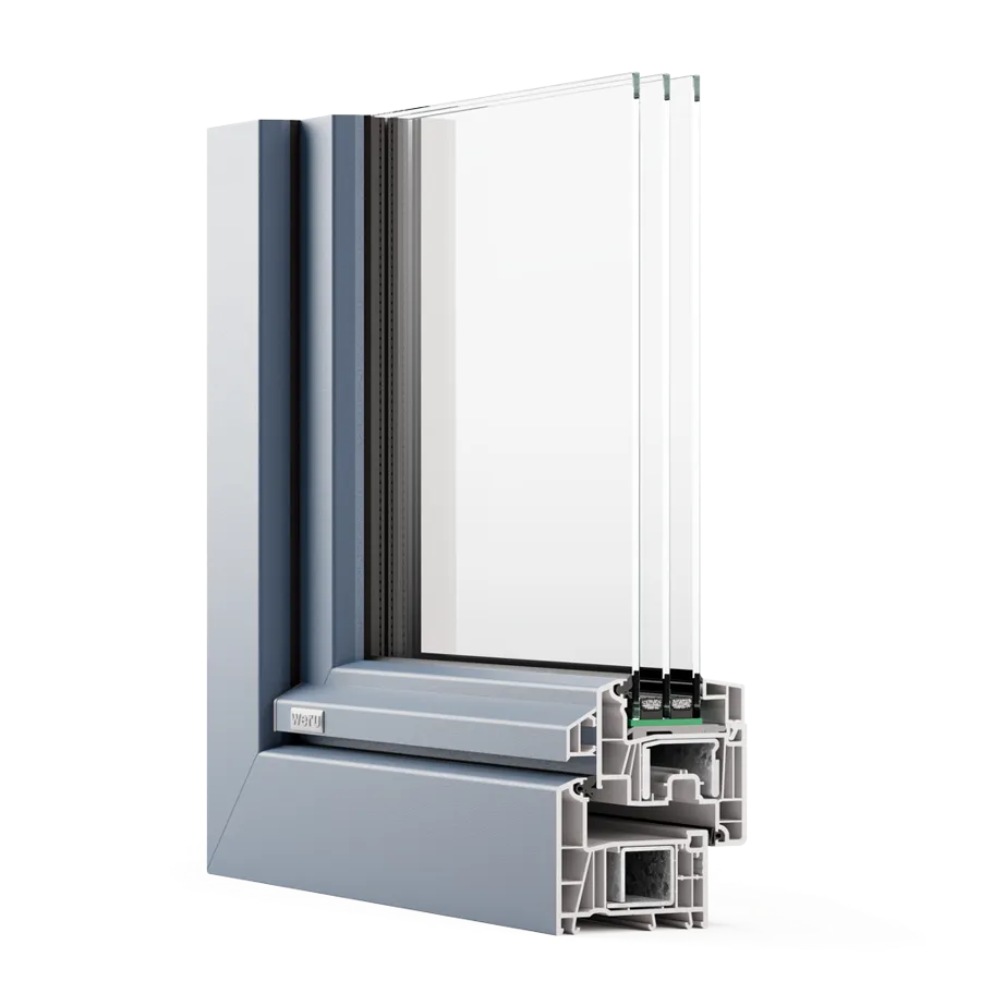 Kunststofffenster WERU CALIDO Profilschnitt