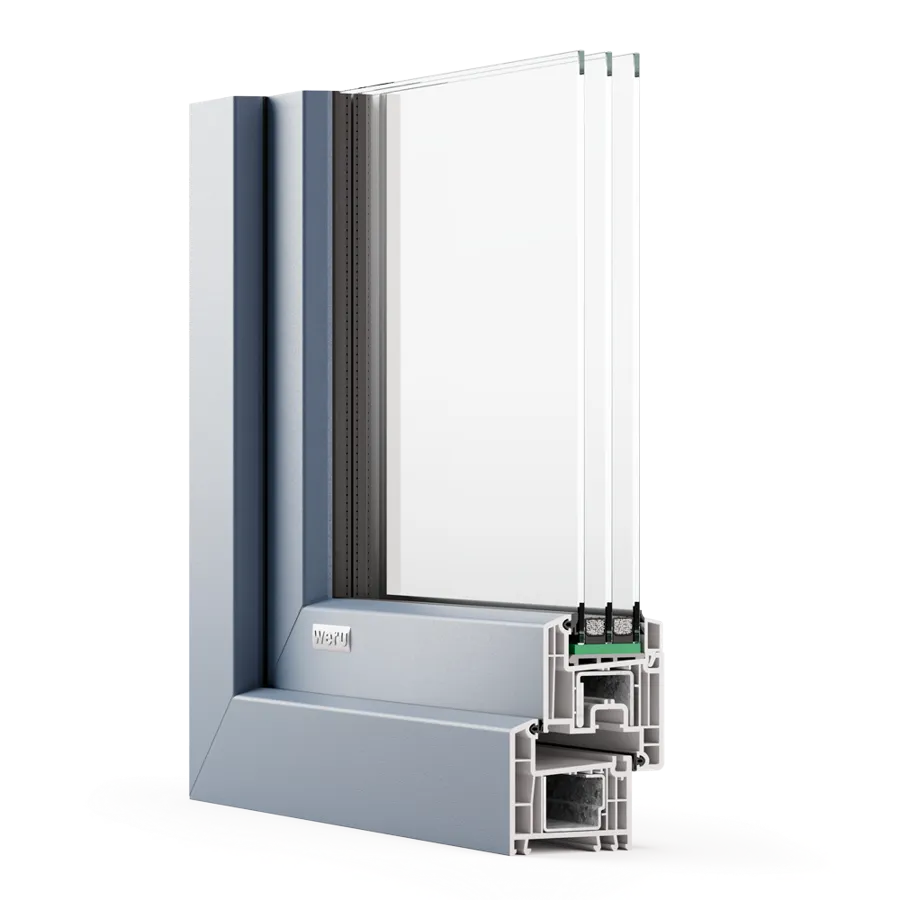 Kunststofffenster WERU CASTELLO Profilschnitt