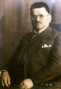 Historisches Porträt von Wilhelm Beutel, dem Gründer der Glaserei Beutel in Wismar