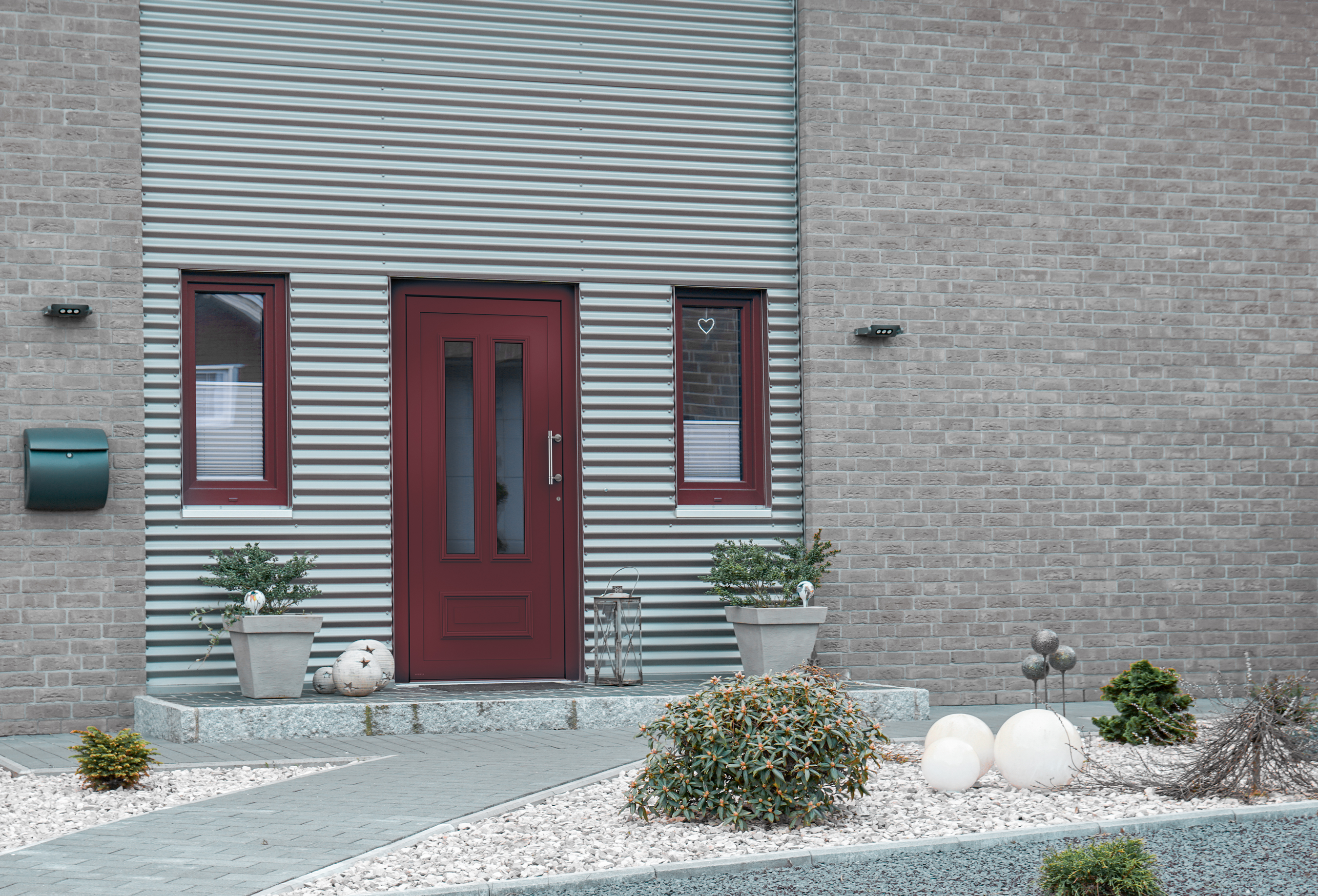 WERU ATRIS Aluminium-Haustür Modell H10315 mit Klarglas