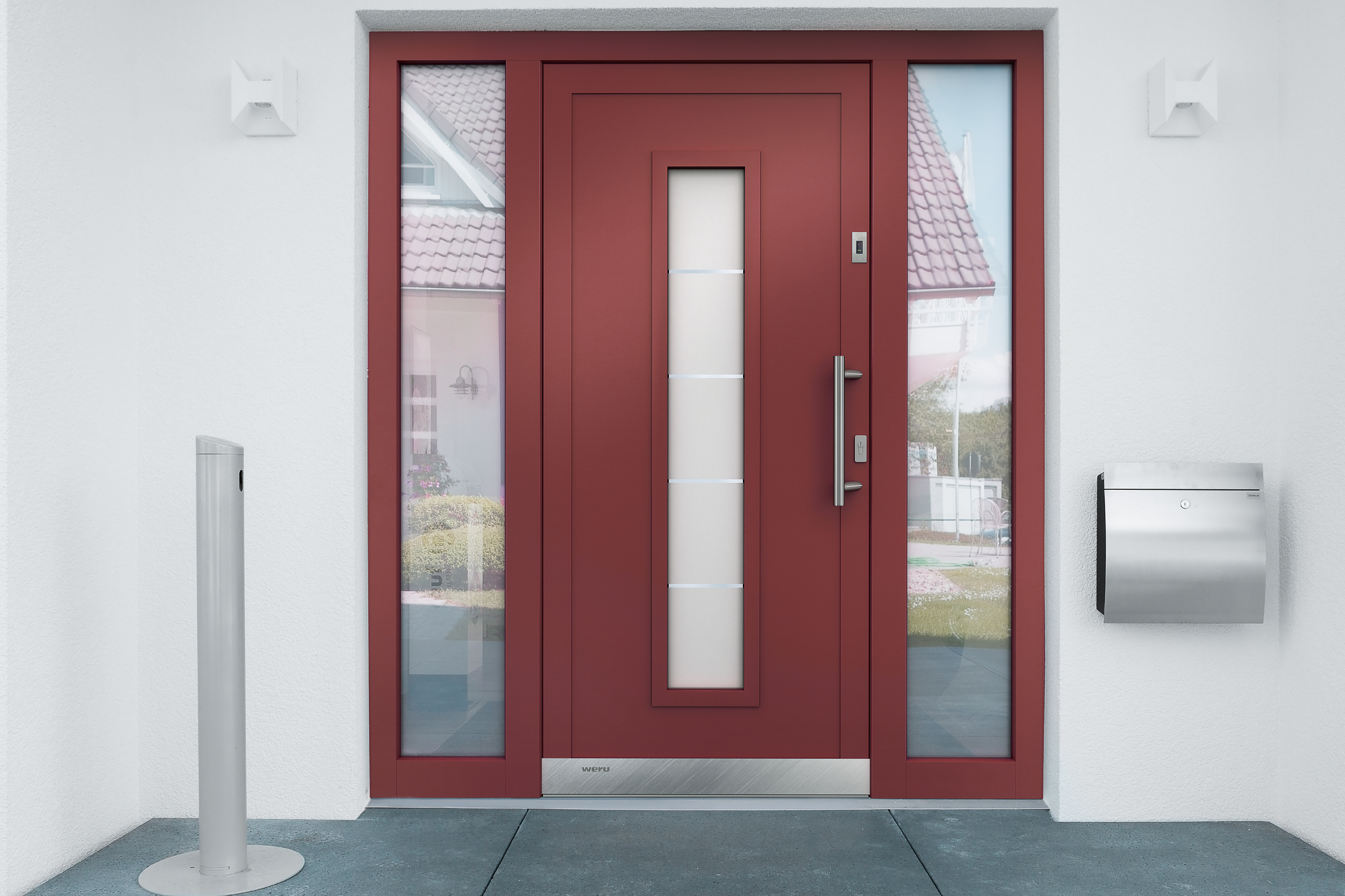 WERU ATRIS Aluminium-Haustür Modell H11111 mit Fingerscan