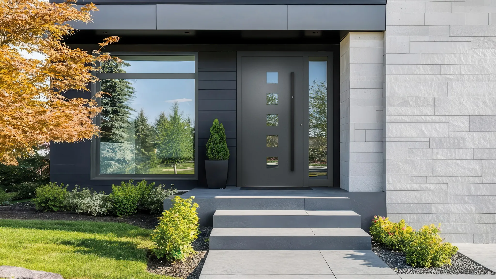 Moderne Kunststoff-Haustür von WERU Amenta mit exzellenter Wärmedämmung und Designvielfalt