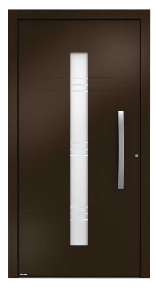 WERU Amenta Kunststoff-Haustür Modell H11154-G in Dunkelbraun