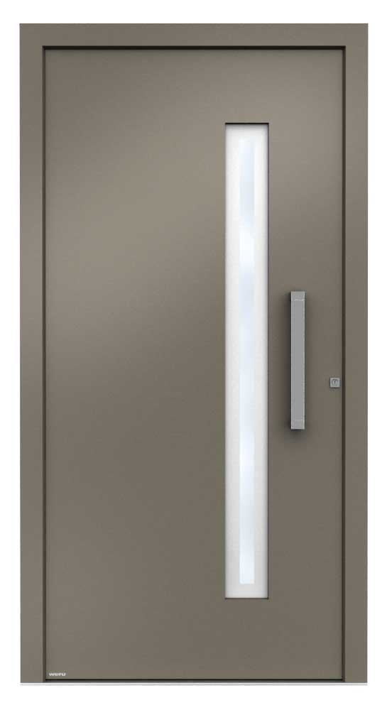 WERU Amenta Kunststoff-Haustür Modell H11156-G in Beigegrau