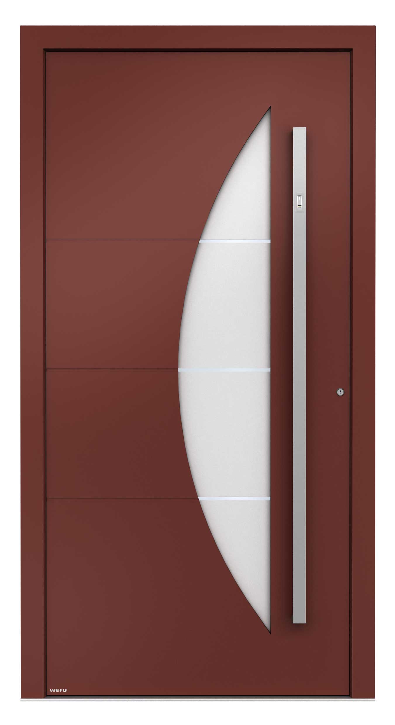 WERU Amenta Kunststoff-Haustür Modell H11165 in Oxidrot