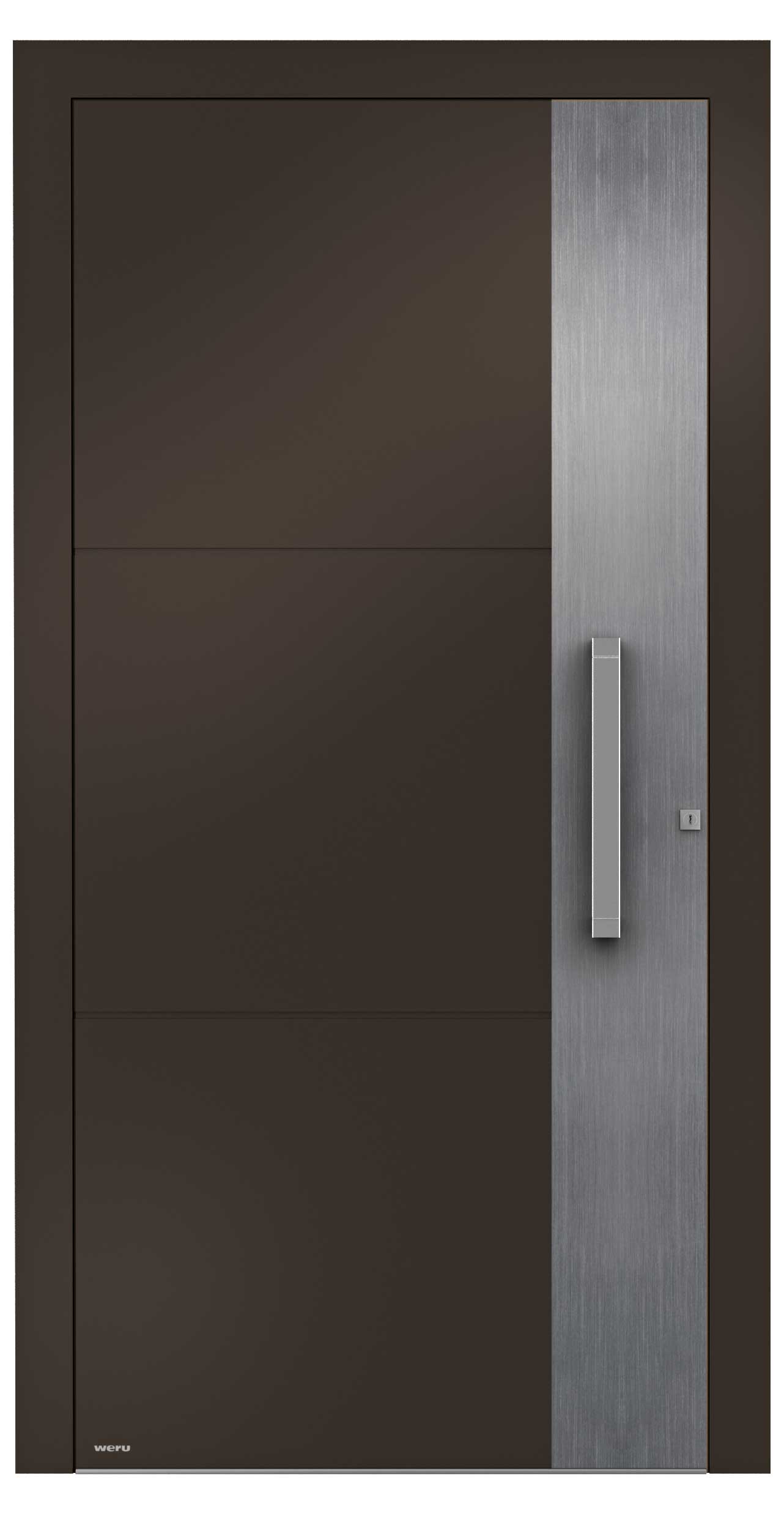 WERU Amenta Kunststoff-Haustür Modell H11169 in Dunkelbraun