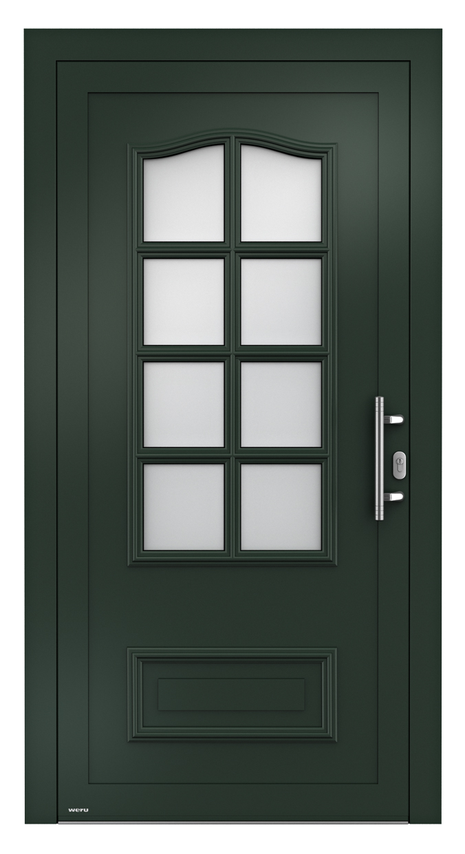 WERU ATRIS Aluminium-Haustür Klassik Modell H10354 sandgestrahlt