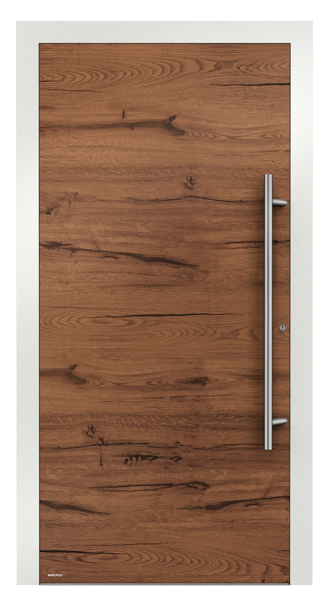 WERU ATRIS Aluminium-Haustür Modern Modell H10206 mit Wildeiche