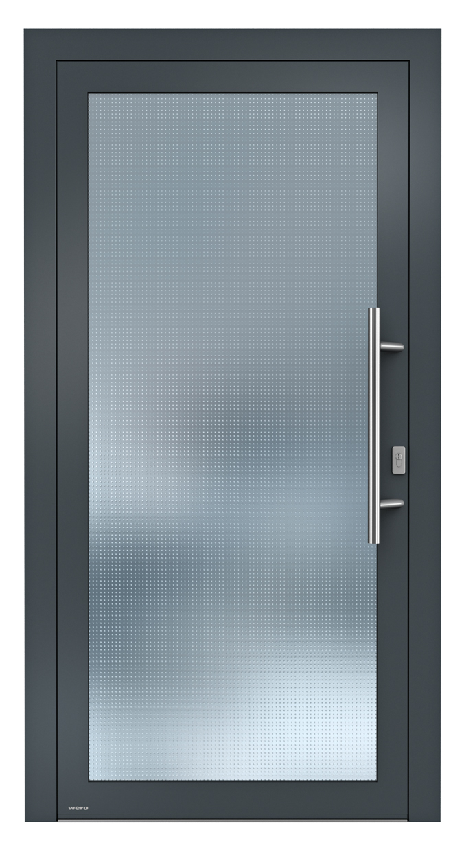 WERU ATRIS Aluminium-Haustür Vario Modell H00000 in Schiefergrau Mastercarre